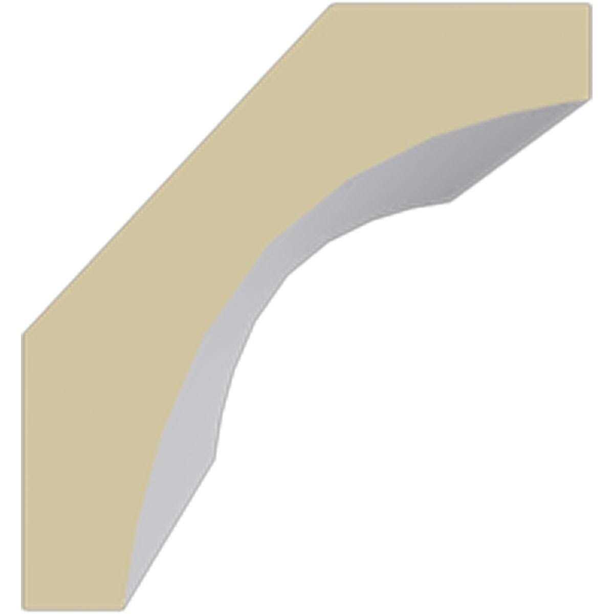 Ekena Millwork MLD01X01X01HI Hillsborough Traditional Smooth Crown Moulding - MT - Mrs Treak