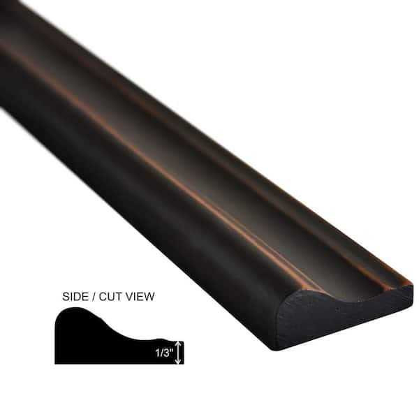 Niche Tiles Custom Bronze 1/2 in. x 12 in. Matte Metallic Pencil Liner Wall Tile Trim - MT - Mrs Treak