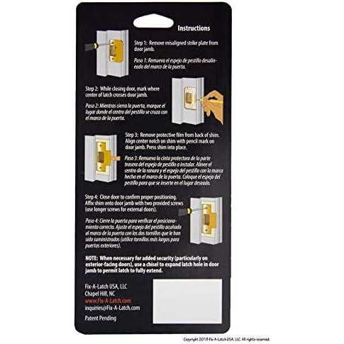 fix-A-latch interior 2-Pack with brass finish - MT - Mrs Treak