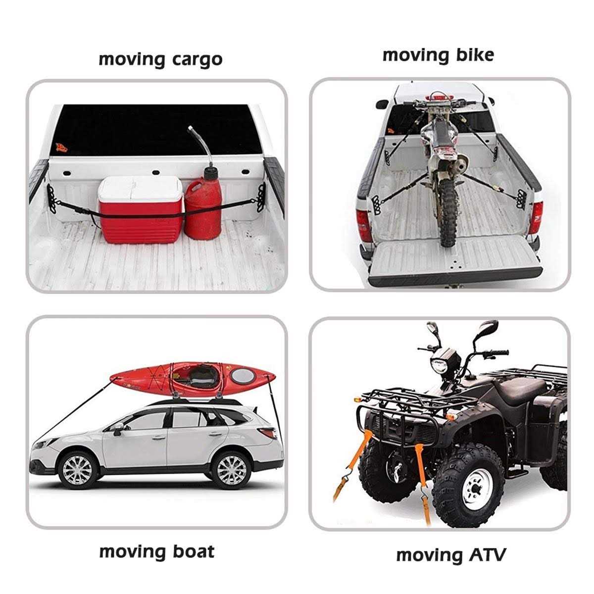 XSTRAP STANDARD Ratchet Tie Down Straps 8PK 1 x 10 ft - MT - Mrs Treak