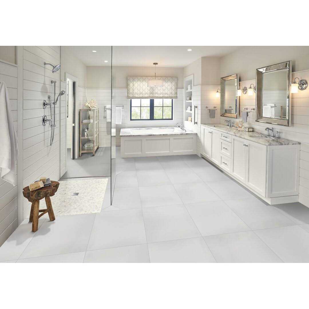 MSI White 12 in. x 24 in. Polished Porcelain Floor and Wall Tile - MT - Mrs Treak