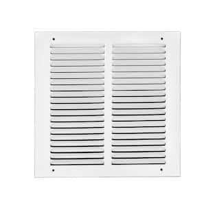 Venti Air 8 in. White Flat Return Air Steel Grille - MT - Mrs Treak