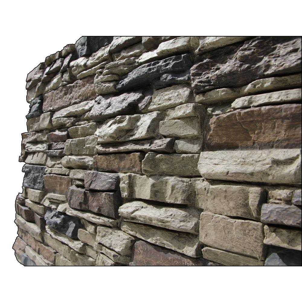 TRITAN BP Ledge Stone 48 in. x 24.25 in. Polyurethane Interlocking Siding Panel - MT - Mrs Treak