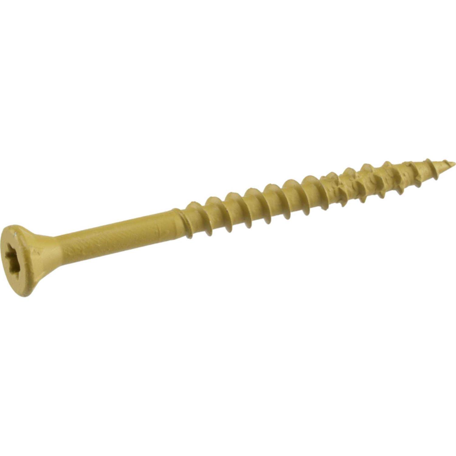 Deck Plus No. 10 x 2-1/2 in. L Star Flat Head Exterior Deck Screws 5 lb 48430 - MT - Mrs Treak