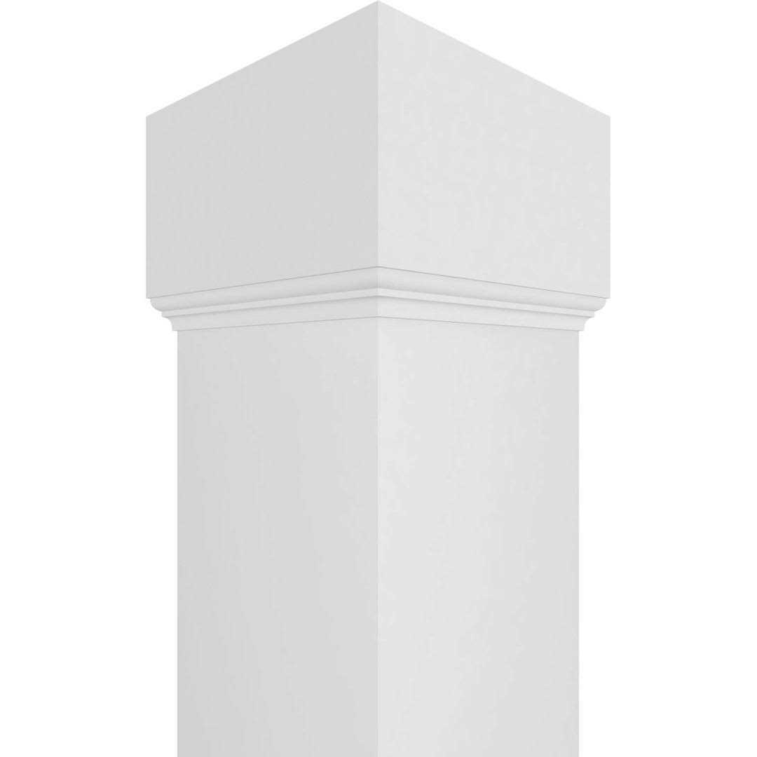 Ekena Millwork Premium Square Non-Tapered Smooth PVC Endura-Craft Column Wrap Kit - MT - Mrs Treak