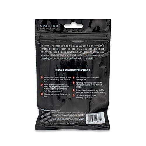 Outlet Extender by Outlet Extender Buddy – Electrical Box Extender Kit – Easily Fix Recessed Electrical Outlets - MT - Mrs Treak