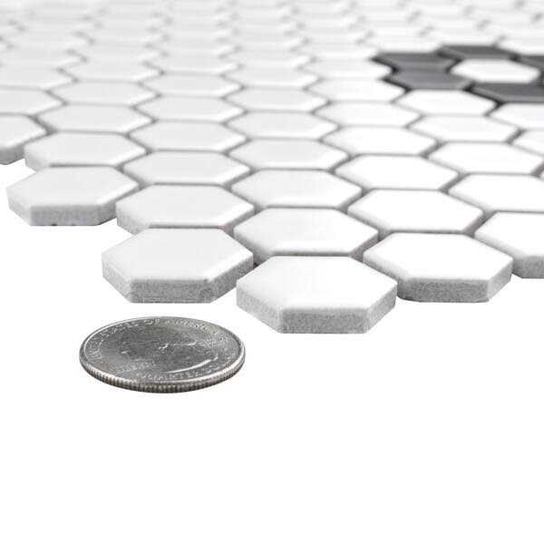 Metro Hex Porcelain Mosaic Wall & Floor Tile Merola Tile - MT - Mrs Treak