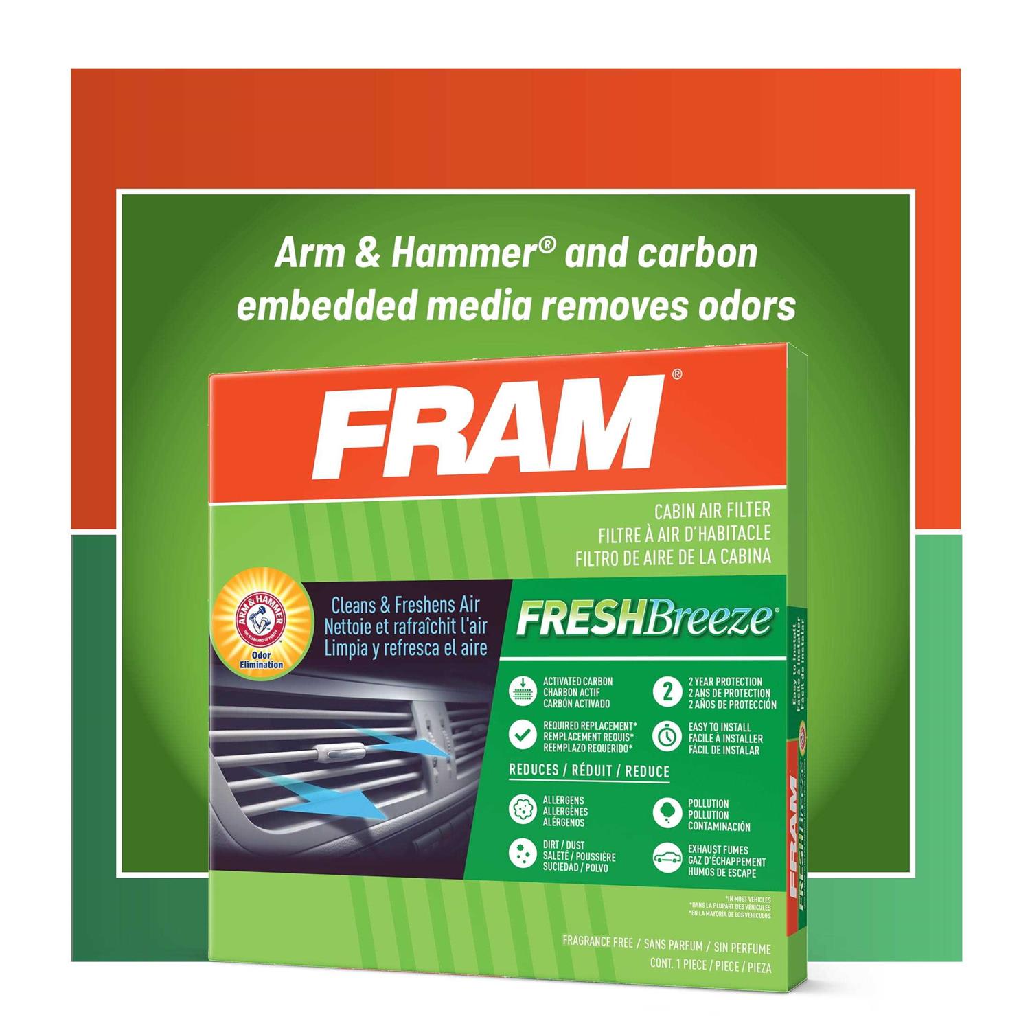 Fram CV12151 TrueAir Premium Cabin Air Filter with N95 Grade Filter Media for Select Hyundai & Kia Vehicles - MT - Mrs Treak