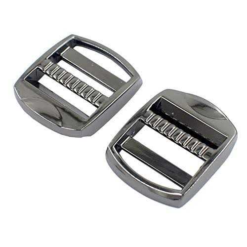 DGOL 10 pcs Heavy Zinc Alloy Ladder Lock Slider Metal Adjustable Webbing Release Buckles - MT - Mrs Treak