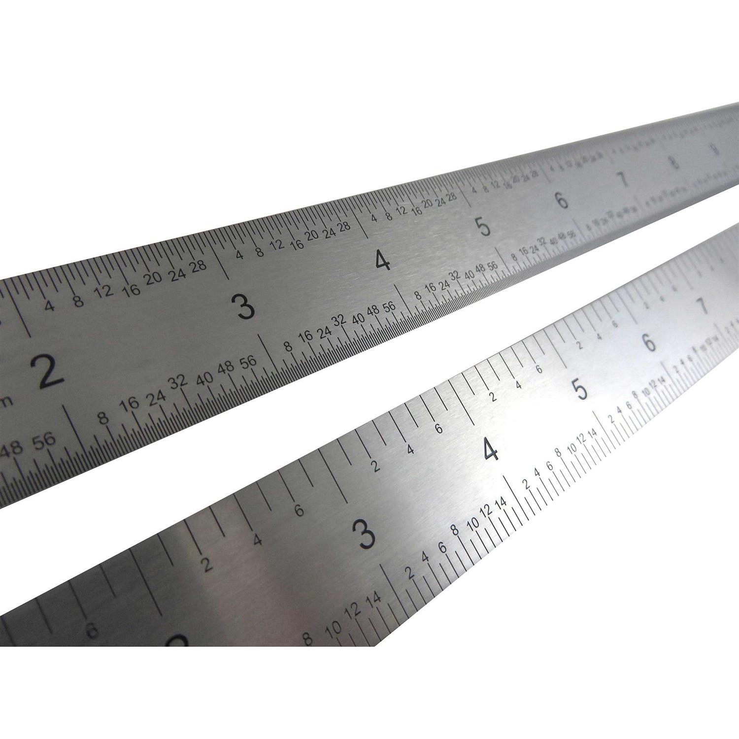Taytools Rigid Machinist Rule Ruler Hardened Spring Steel 4R Graduations in 1/8, 1/16, 1/32 and 1/64 - MT - Mrs Treak