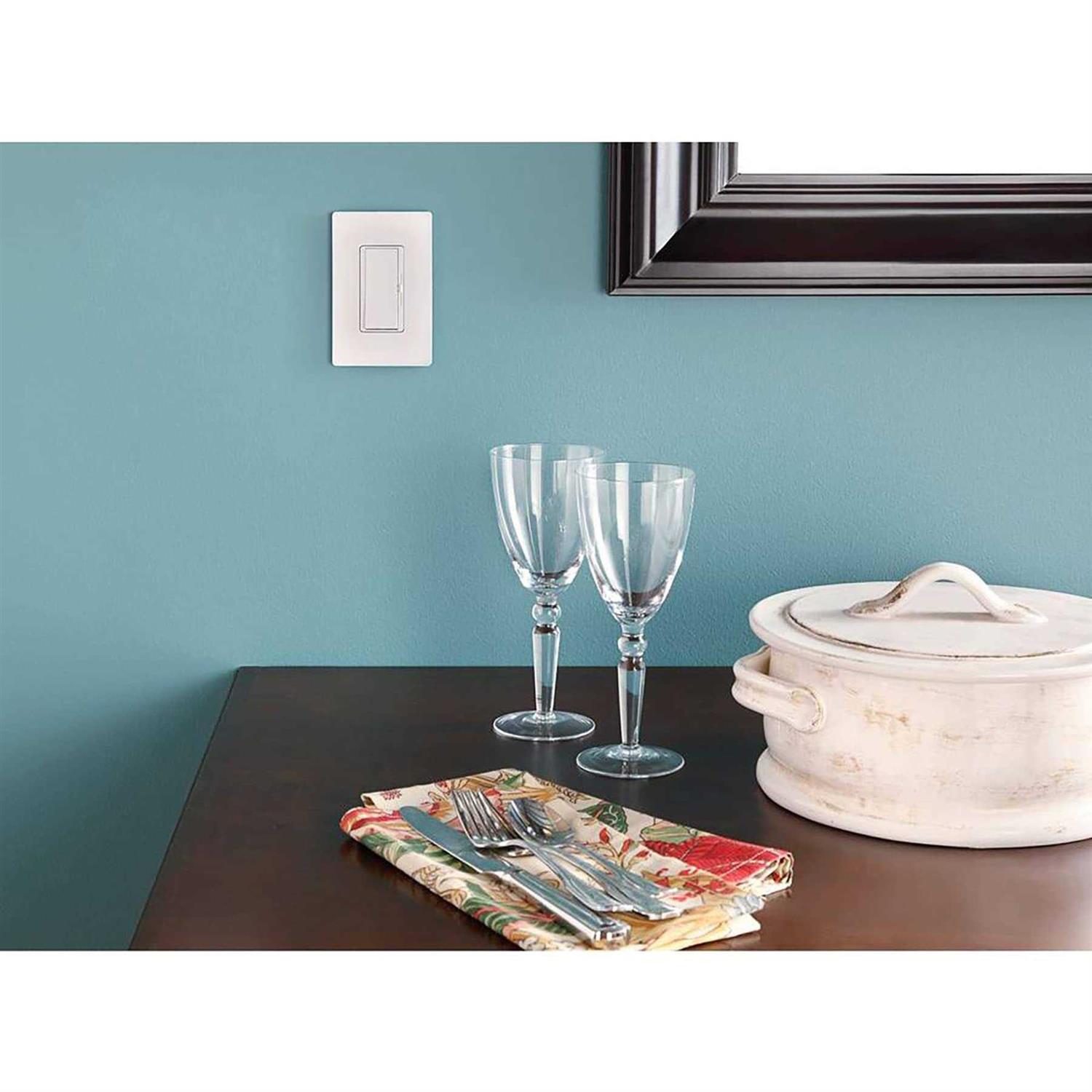 Lutron Claro 1-Gang Wallplate CW-1-WH - MT - Mrs Treak