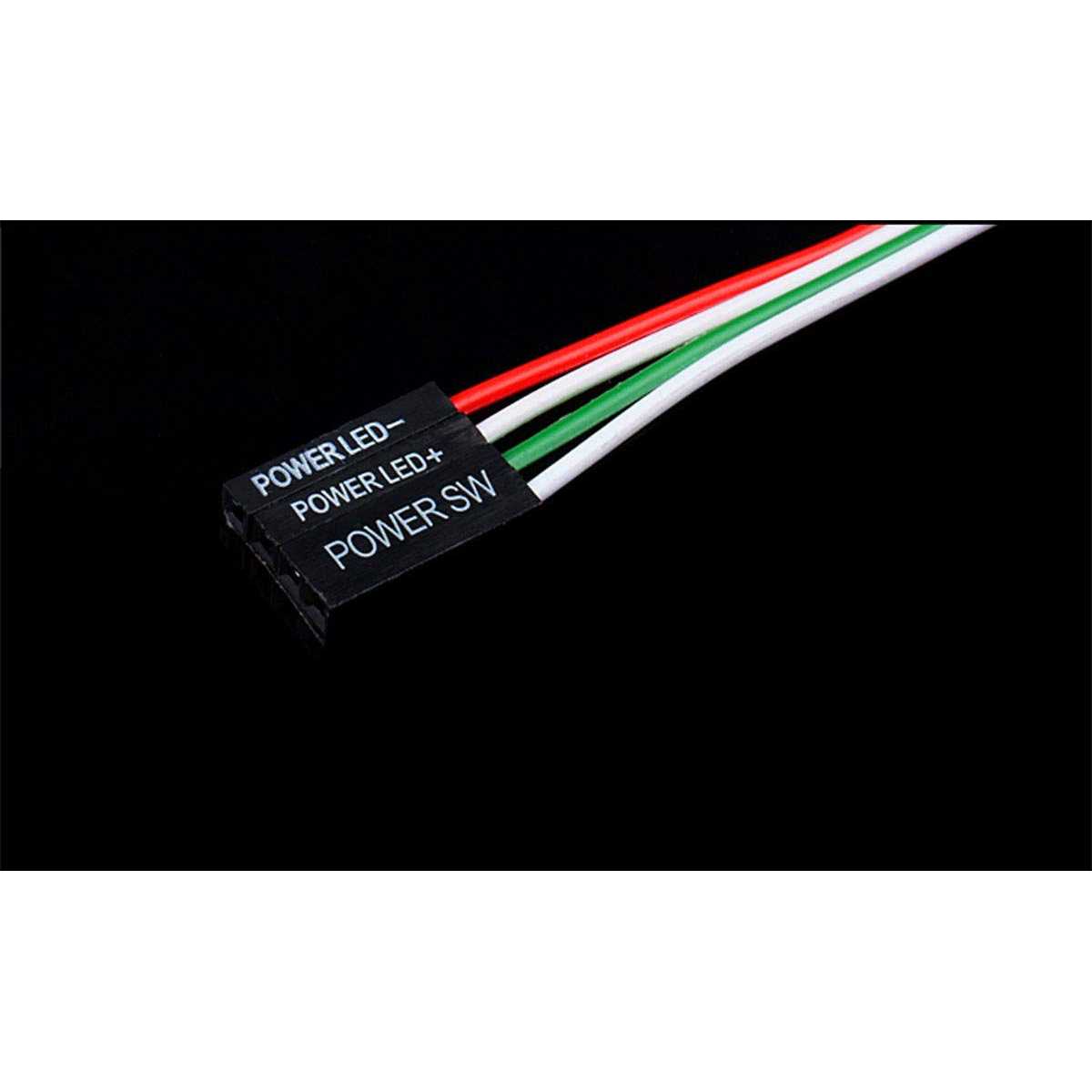 NOYITO Chassis Switch Metal Button Switch with 22inchs Extension Cable Red Yellow Blue Green Switch Symbol Suitable for Computer DIY Switch - MT - Mrs Treak