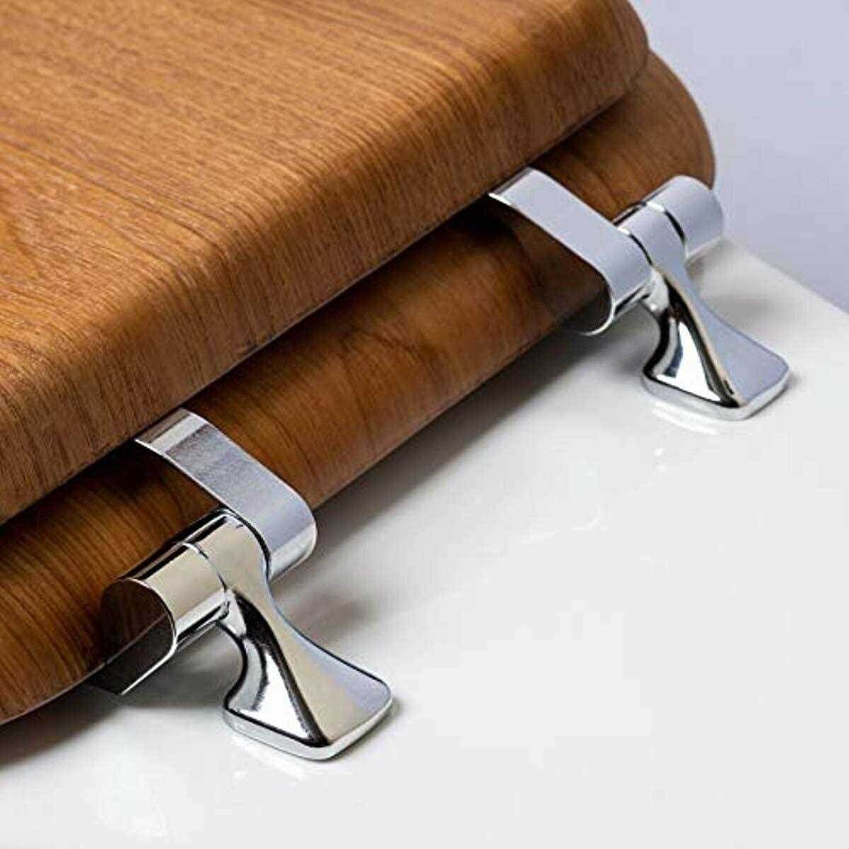 Mayfair Elongated Natural Oak Toilet Seat - MT - Mrs Treak