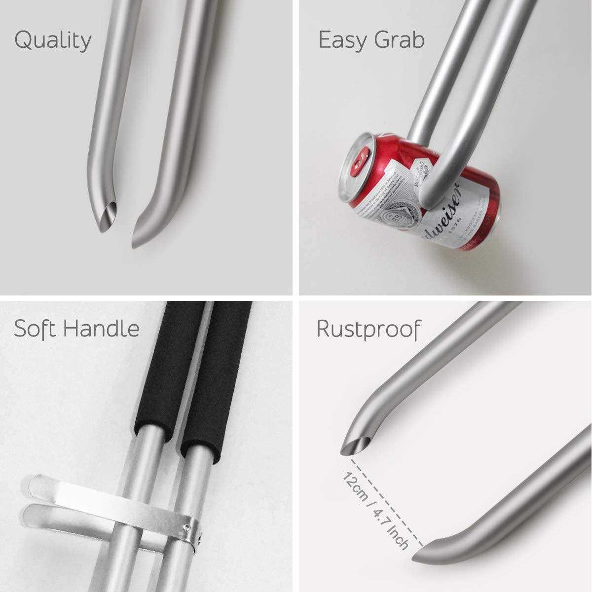 EJG 36 Long Trash & Garbage Picker Grabber Lightweight Aluminium & Rustproof - MT - Mrs Treak