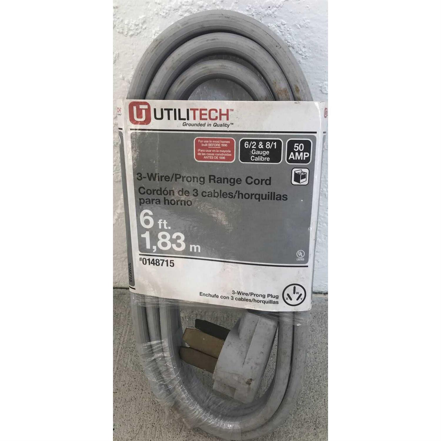 Utilitech 50-ft 12 / 3-Prong Outdoor Sjtw Heavy Duty Lighted Extension Cord UTP511830 - MT - Mrs Treak