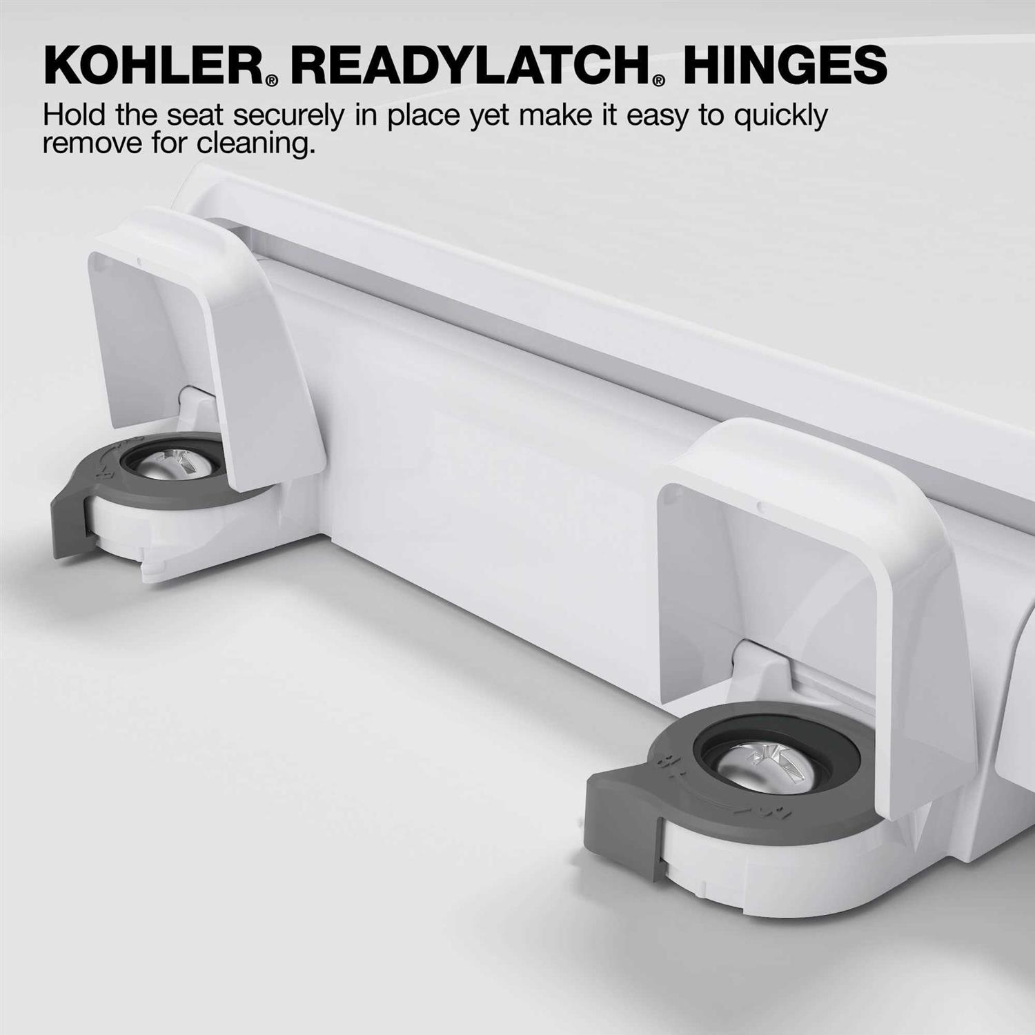 KOHLER Hyten Elevated Quiet-Close Round-front Toilet Seat K-25876-0 - MT - Mrs Treak