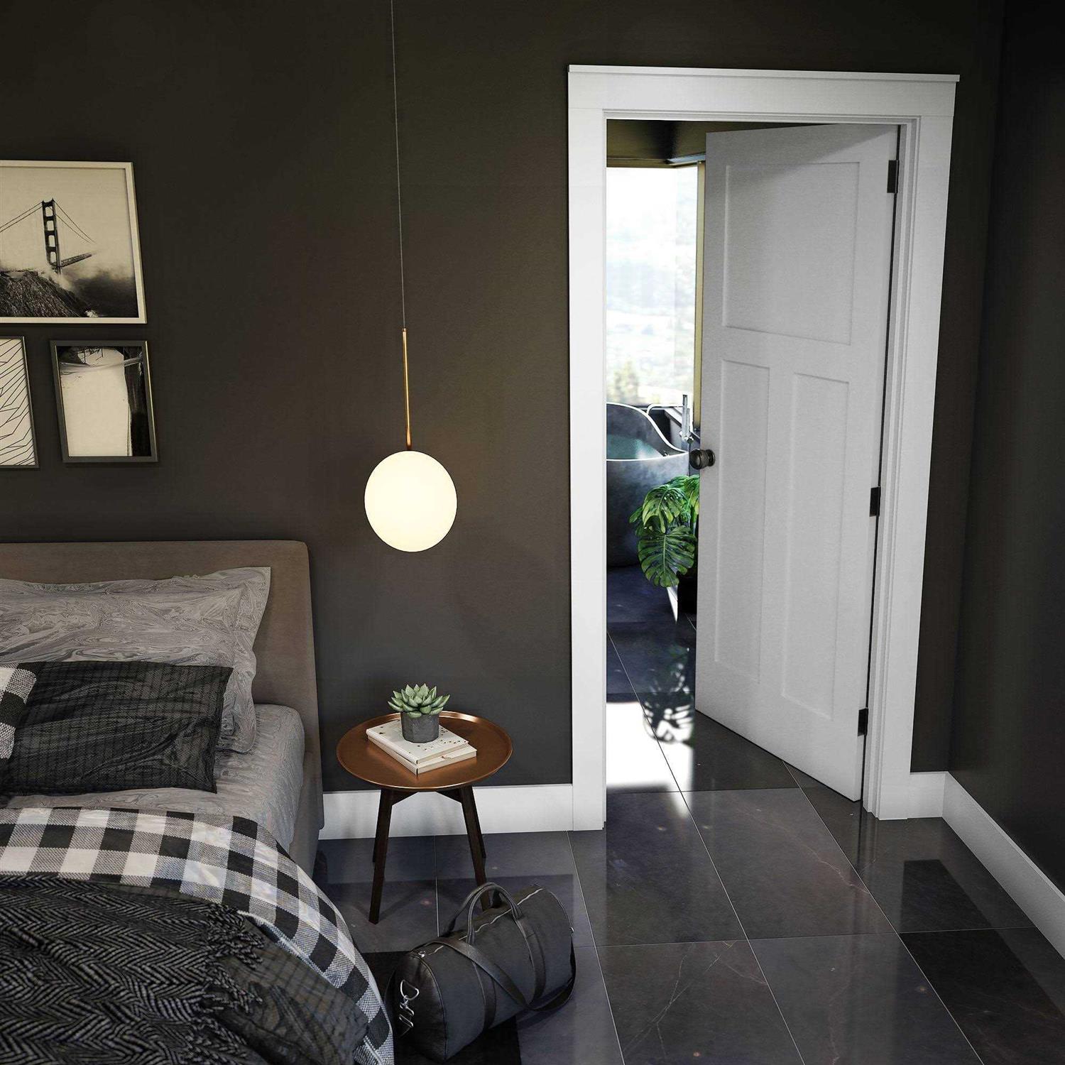 EightDoors 80 in. x 1-3/8 in. Shaker White Primed 5-Panel Solid Core Wood Interior Slab Door - MT - Mrs Treak