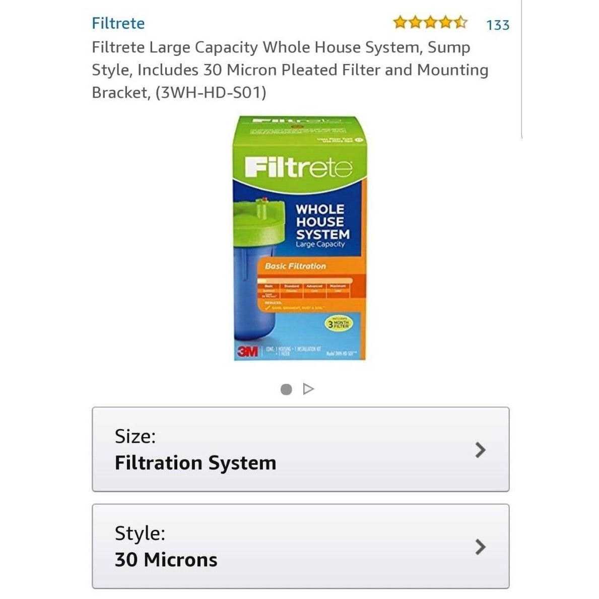 Filtrete 3US-MAX-F01 Under Sink Maximum Water Filtration System - MT - Mrs Treak