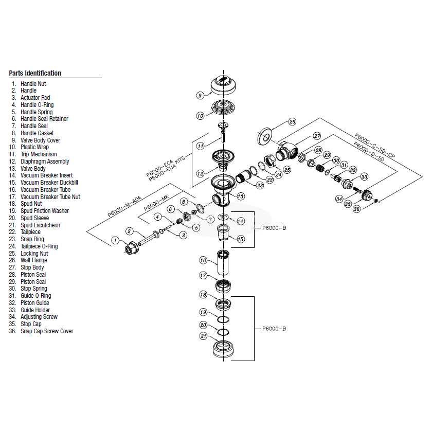 Zurn AquaFlush Closet Repair Kit P6000-ECR-WS1 - MT - Mrs Treak