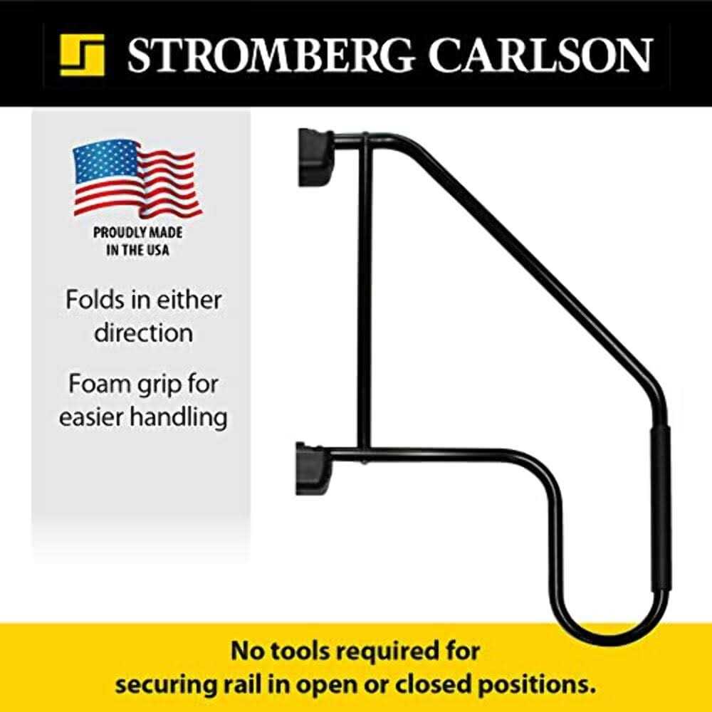 Stromberg Carlson 8525-BK Universal Exterior RV Ladder Hinged Connector Swivel Casting - MT - Mrs Treak