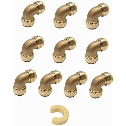 EFIELD Pex-a 1/4 Turn Angle Stop Valve 3/8 OD Compression x 1/2 Expansion - MT - Mrs Treak