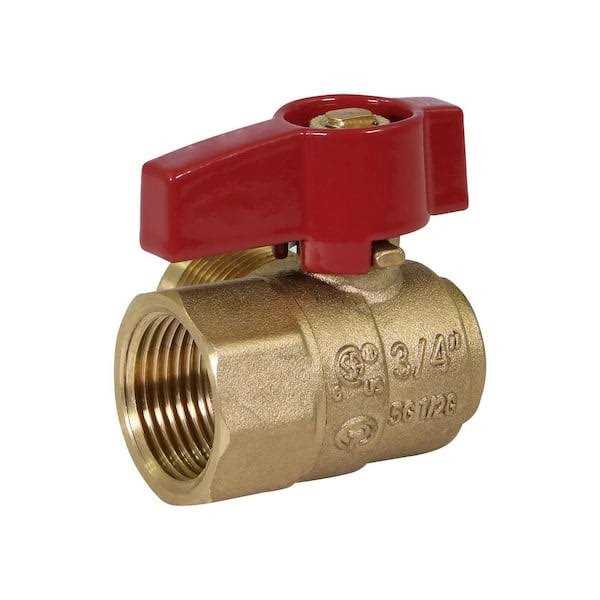 The Plumber’s Choice Flare x 1/2 in. Brass FIP Angle Gas Ball Valve - MT - Mrs Treak