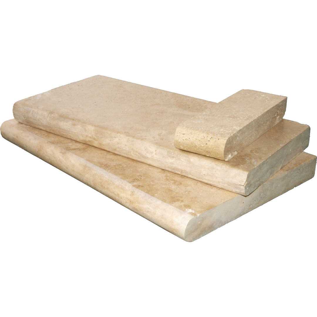 Tuscany Travertine Brushed Coping in Beige MSI - MT - Mrs Treak