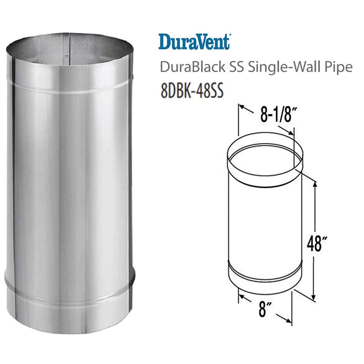 DuraVent DuraBlack Single Wall Black Pipe - MT - Mrs Treak