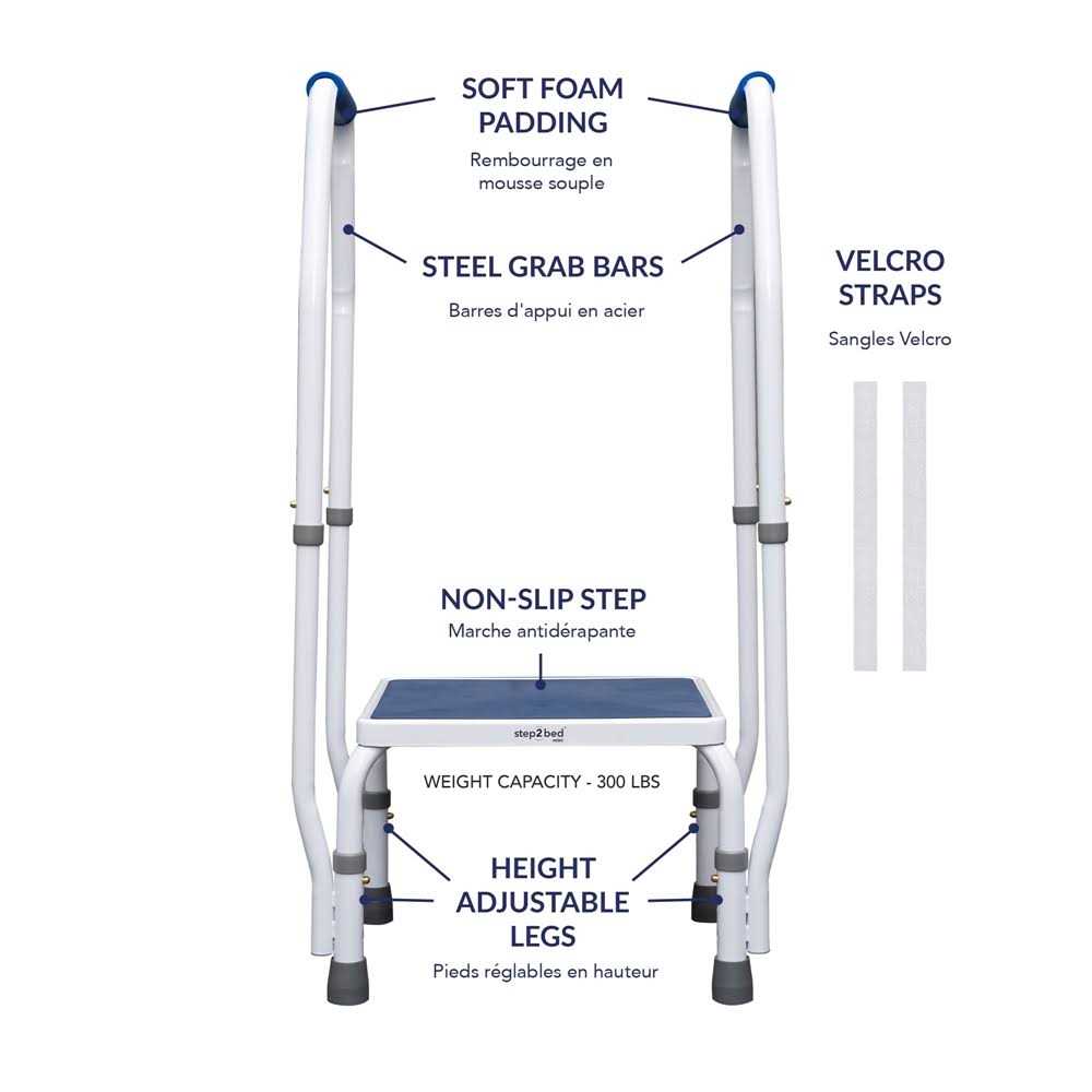Step2Bed Adjustable Height Bed Step Stool - MT - Mrs Treak