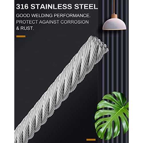 LuckIn 1/8 Stainless Steel Cable T316 Cable Railing - MT - Mrs Treak