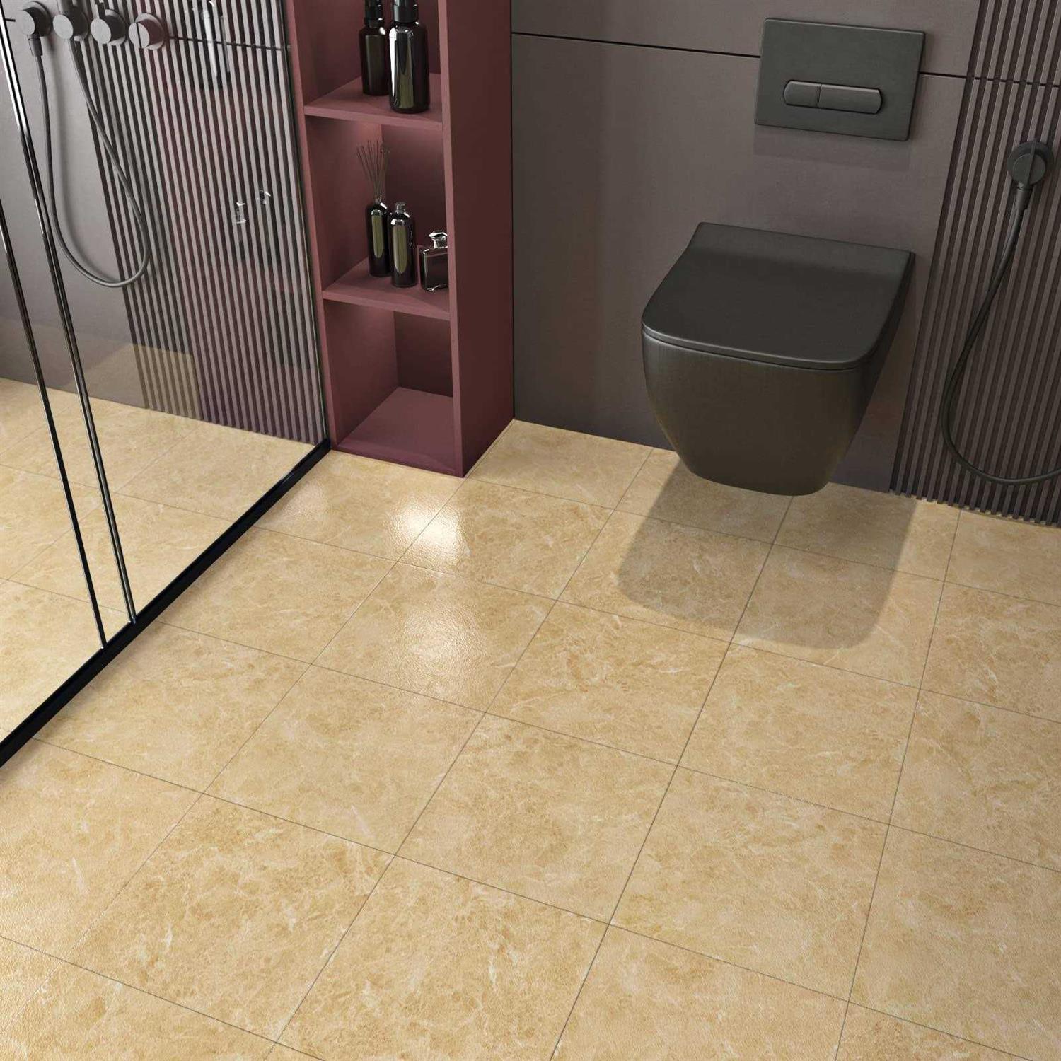 WESTICK Peel and Stick Waterproof Floor Tile Marble Floor Tiles Bathroom Flooring Tiles Peel and Stick Tiles for Floor Self Adhesive - MT - Mrs Treak