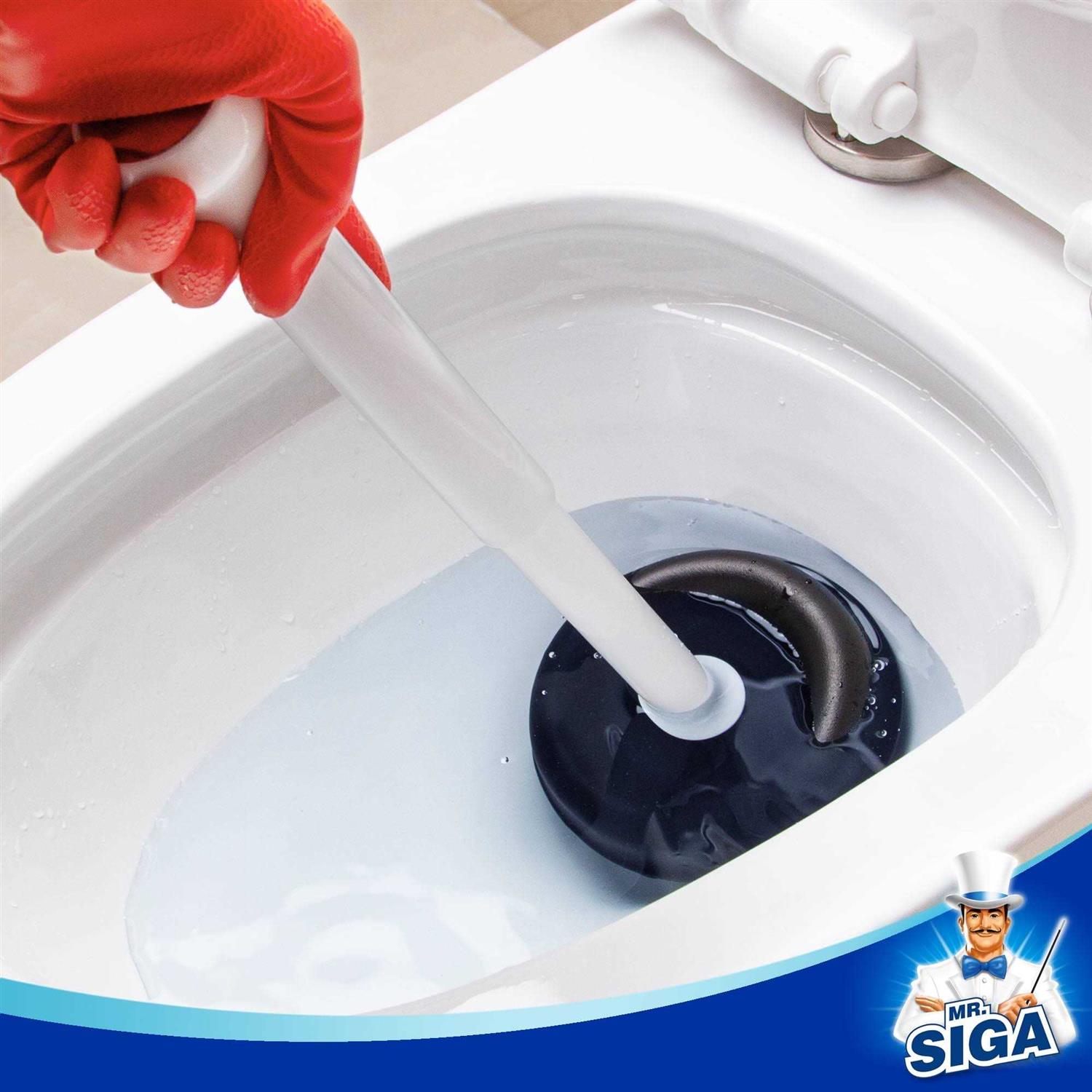 Mr.siga Toilet Plunger with Holder, Heavy Duty Toilet Plunger and Holder Combo for Bathroom Cleaning - MT - Mrs Treak