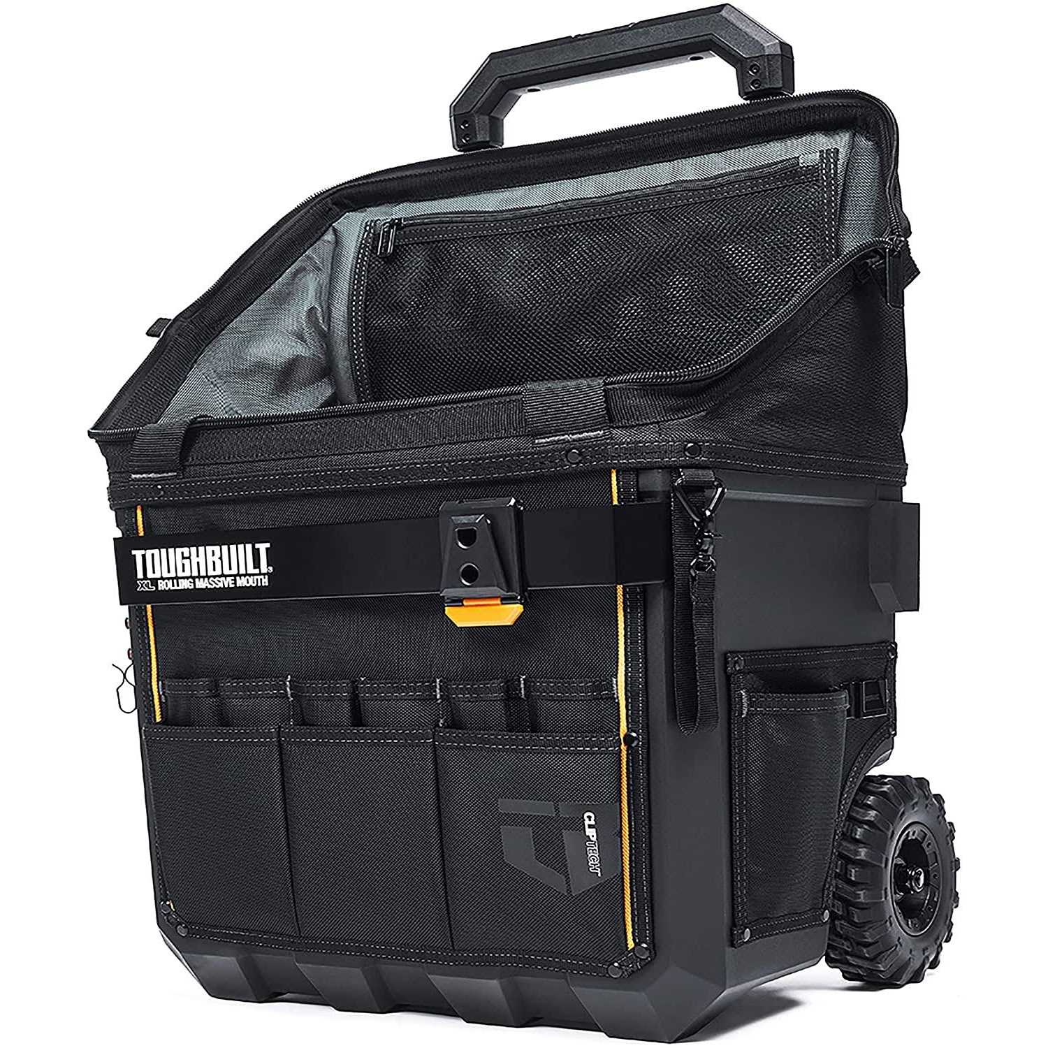 Toughbuilt XL Rolling Massive Mouth 18 Tool Bag in Black - MT - Mrs Treak