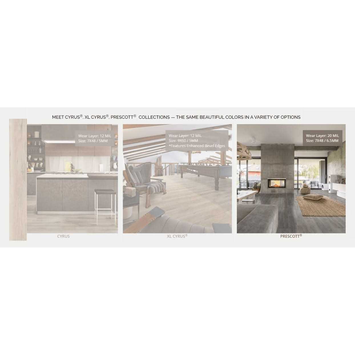 MSI AA Surfaces 6 in. x 48 in. Glue Down Luxury Vinyl Plank Flooring - MT - Mrs Treak