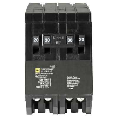 Square D HOMT2020220CP Homeline 20A Tandem 2-Pole Circuit Breaker - MT - Mrs Treak