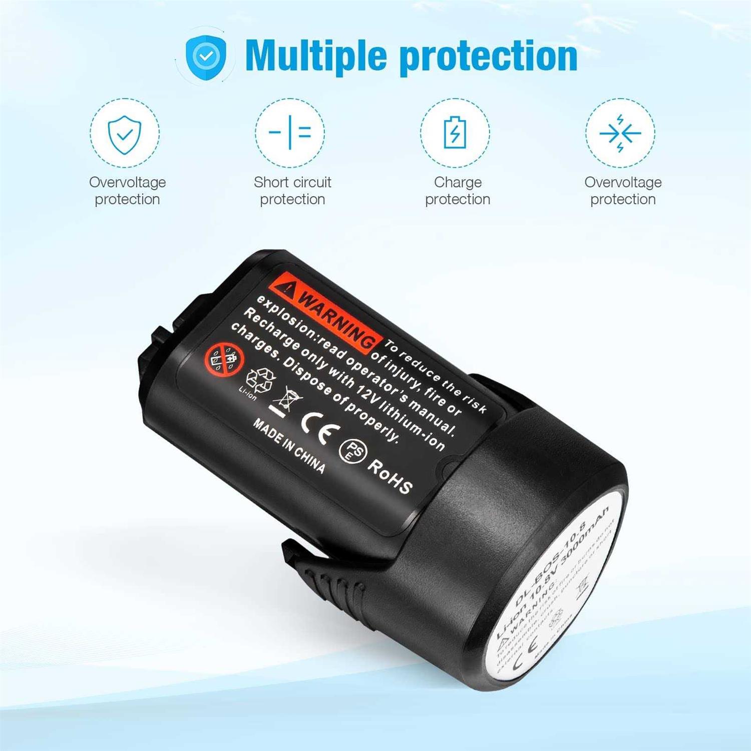 Powerextra 6.0Ah 20V High Capacity Lithium Battery for Porter Cable Pcc685l Pcc682l - MT - Mrs Treak
