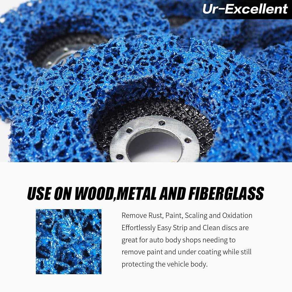 Ur-excellent Stripping Discs Rust Remover Wheel Remove Paint and Oxidation Poly Strip Wheel Disc Abrasive Angle Grinding Wheel - MT - Mrs Treak
