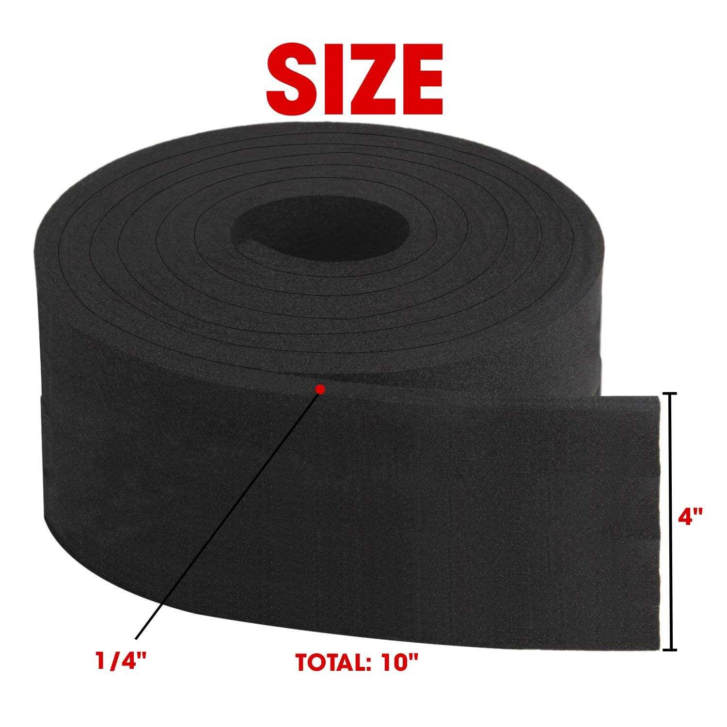 Dualplex Neoprene Foam Strip Roll Wide x 10′ Long 1/4 Thick - MT - Mrs Treak