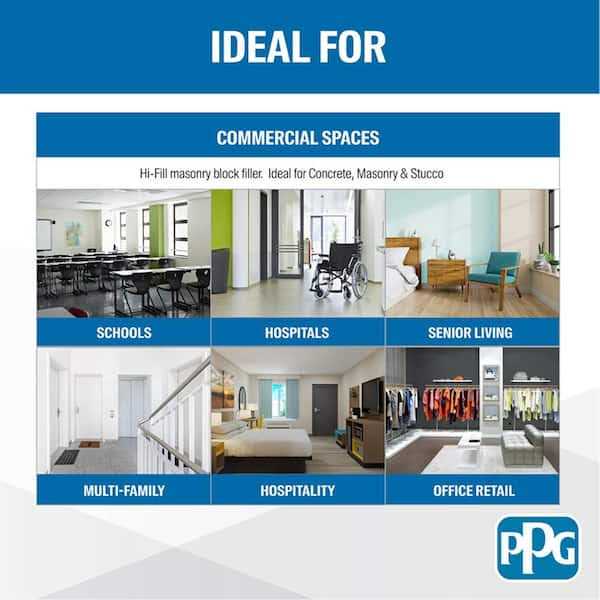 SPEEDHIDE Hi-Fill Block Filler 5 gal. PPG1105-2 - MT - Mrs Treak