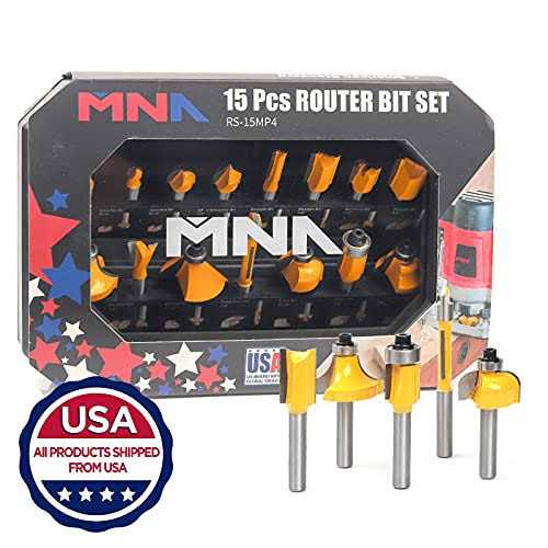 Mna 45 Degree Lock Miter Router Bit 3-Piece Set - MT - Mrs Treak