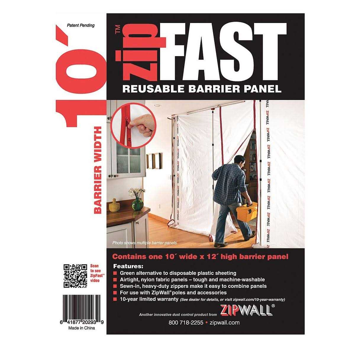 ZipWall Py50 Dust Barrier Plastic Sheeting - MT - Mrs Treak