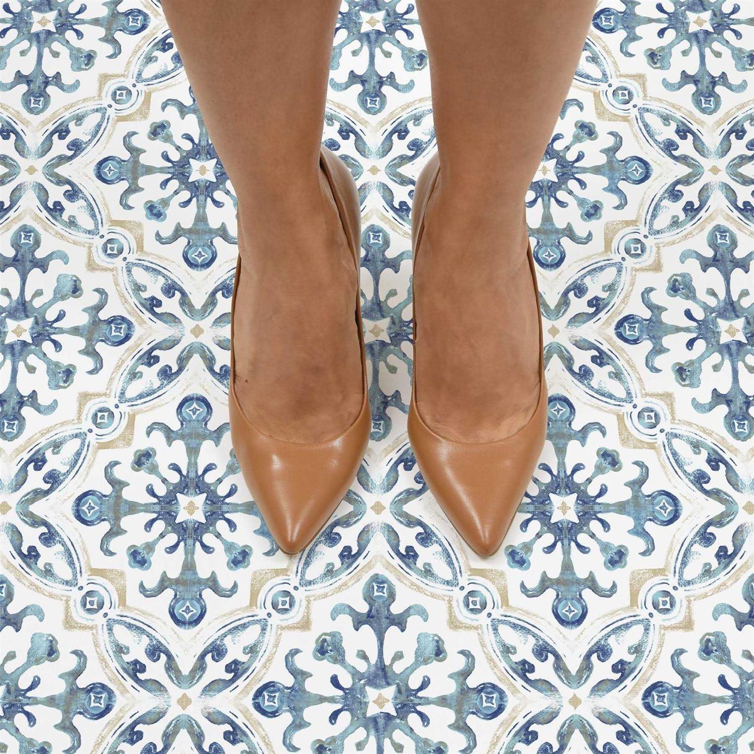 FloorPops Vanleer Peel & Stick Floor Tiles - MT - Mrs Treak