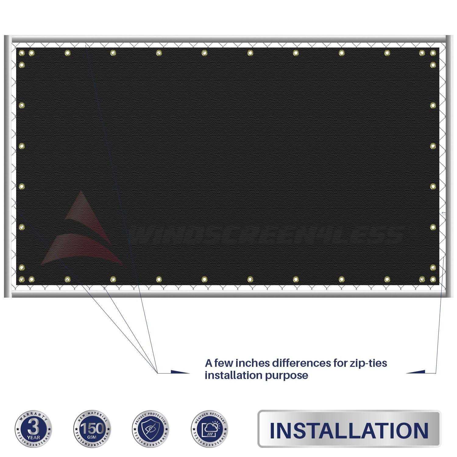 Windscreen4less Privacy Fence Screen Heavy Duty Brass - Mrs Treak