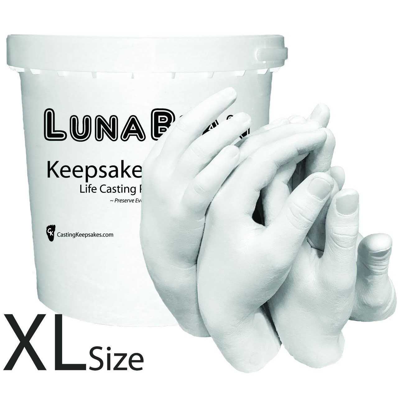 Luna Bean Keepsake Hands Casting Kit Family Hand Molding Clasped Group Hand Sculpture Kit & Molding Kit - MT - Mrs Treak