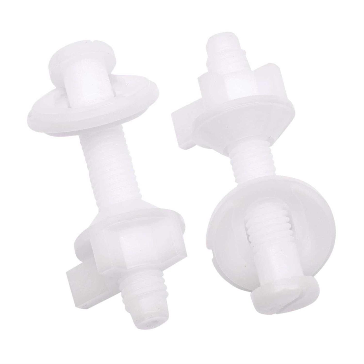 Toilet Seat Screws Toilet Seat Hinges Bolt Expanding Rubber Top Nuts Screw Fixings Fix WC Blind Hole Fittings - MT - Mrs Treak