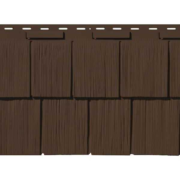 Novik Shake RS 14.5 in. x 48.75 in. Rough Sawn Shake Plastic Shake Vinyl Siding - MT - Mrs Treak