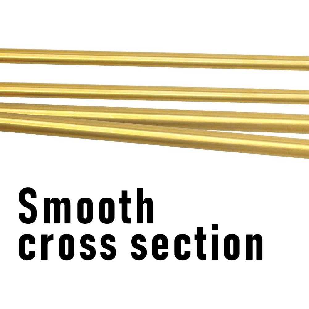 Tynulox H62 OD Brass Tube Wall × 300mm Length Brass Tubing Seamless Round Tubing - MT - Mrs Treak