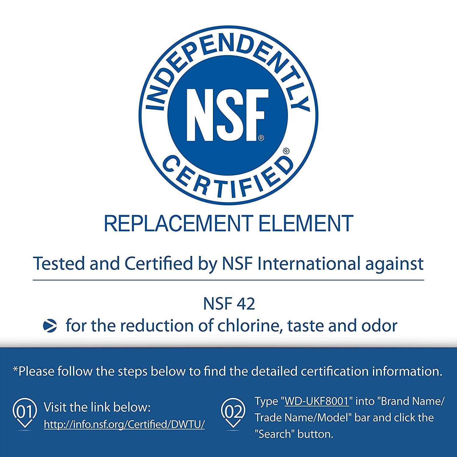 Waterdrop UKF8001 Refrigerator Water Filter Replacement - MT - Mrs Treak