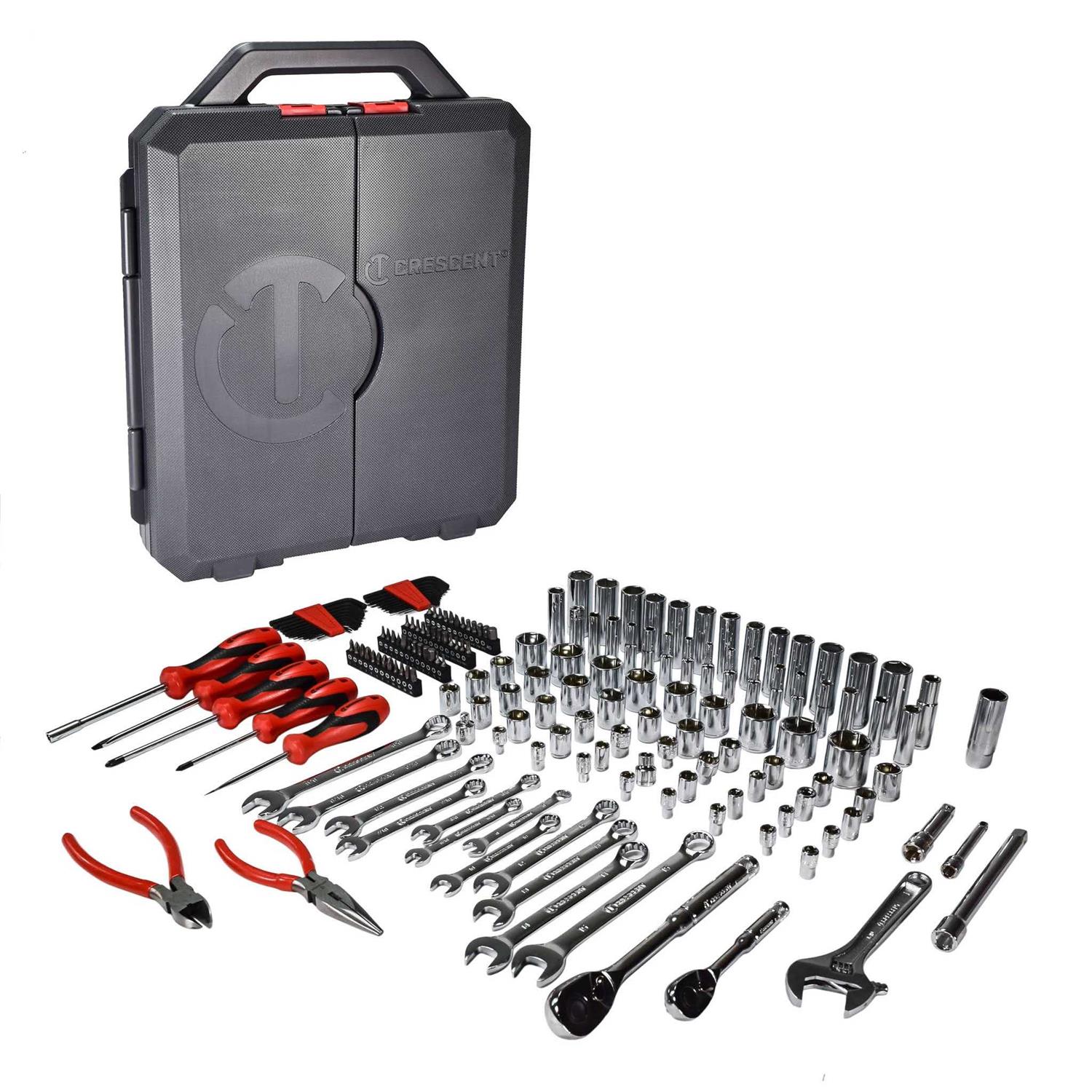 Crescent 180 Piece Professional Tool Set in Tool Storage Case - MT - Mrs Treak