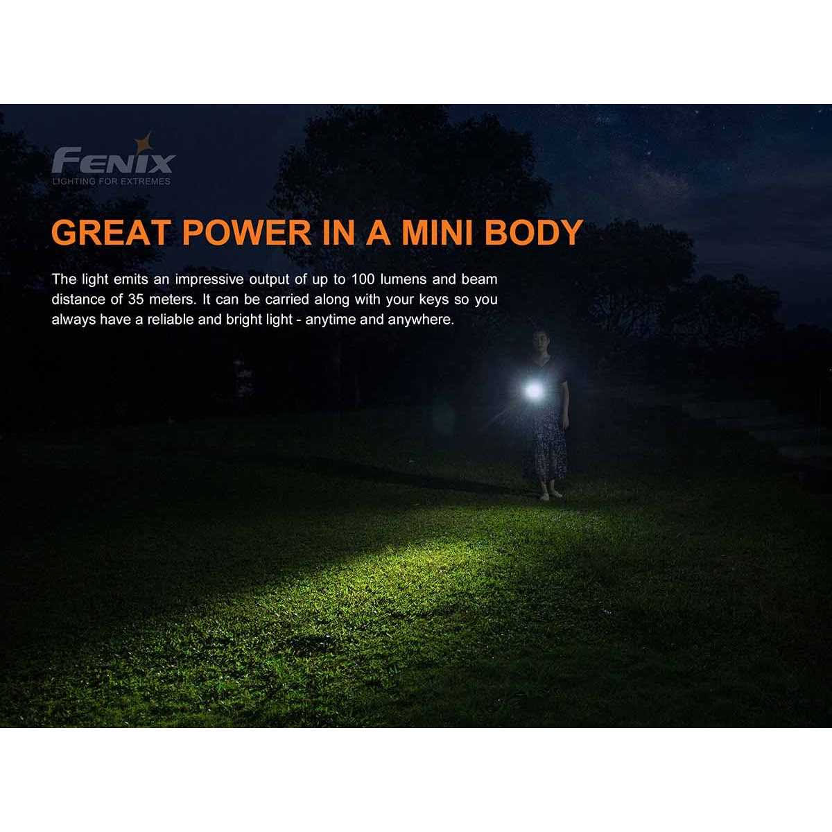 Fenix E01 V2.0 Flashlight - MT - Mrs Treak